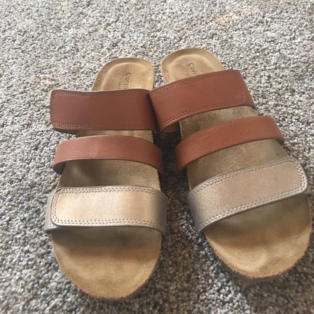 Comfortiva Sandal 10M Gold Tan